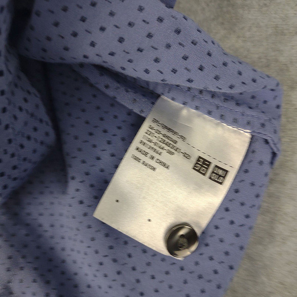 UNIQLO Women's XS Long-Sleeve Shift Shirt Dress 100% Rayon Geometric Lagenlook - Picture 5 of 5